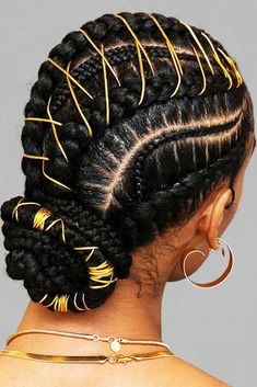 Tied Braided Low Bun #updo #cornrowbraids #braids ❤️ Looking for cornrows braids for black women? These straight back cornrows, big braided updo, side braided hairstyle and lots of cool hairdos will make you look like goddesses. ❤️ #lovehairstyles #hair #hairstyles #haircuts Cornrows Braids For Black Women, Girls Braids, Sisterlocks, Cornrows Braids, Cornrow Hairstyles, Scene Hair, Braided Hairstyles For Black Women, Trending Hairstyles