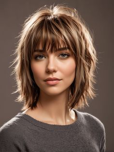 37 Shag Haircut Short For New Look 2024 – Scan to Talk Messy Shag Haircut Long, Medium Straight Haircuts For Women, Hairstyle For Straight Short Hair, Shag Hairstyles With Bangs, Bob Hair Ideas, Hairstyles Medium Length Hair, Bob Pixie Haircut