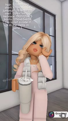 an animated image of a woman holding a coffee cup