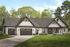 this is an artist's rendering of the house plan