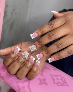 Acrylic Nails Coffin Pink, Acrylic Nails Coffin, Nails Coffin, Mani Pedi, Aesthetic Food, Coffin Nails, Short Nails, Nail Ideas, Acrylic Nails