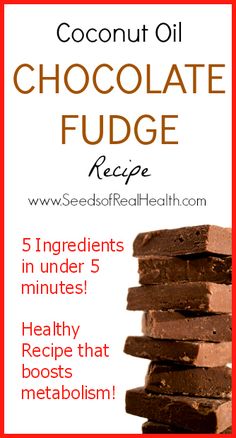 chocolate fudge recipe with 5 ingredients in under 5 minutes healthy recipe that boosters metabolism