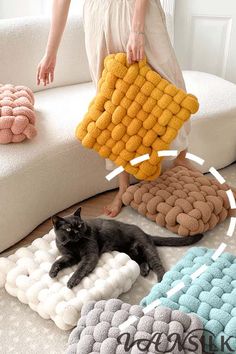 Transform your home with the latest cozy decor trend! This Teddy Braided Cushion brings plush comfort and a unique braided texture that’s both modern and timeless. Kawaii Room Decor, Shabby Chic Room