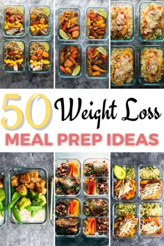 50 Meal Prep Recipes for Weight Loss | Under 500 Calories Smoothies Vegan, Lunch Recipes Healthy, 500 Calories, Idee Pasto Sano, Lunch Meal Prep