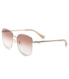 From Gucci, these Women's GG1146SK 58mm Cat Eye Sunglasses feature: Plastic/Acetate frameCat eye shapeGradient lensNon-polarizedApprox. 58mm lens - 17mm bridge - 145mm templeImported. Gucci Glasses Sunglasses Women, Gucci Square Frame Metal Sunglasses, Gucci Rectangular Sunglasses With Gradient Lenses, Gucci Glasses Sunglasses, Gucci Sunglasses Women, Gucci Glasses, Gucci Women, Designer Glasses, Rectangle Sunglasses