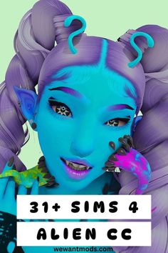 sims 4 alien cc Sims Challenge, Sims 4 Cas Mods, Sims 4 Anime, Sims 4 Expansions