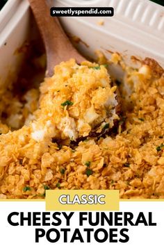 Cheesy Funeral Potatoes Potato Vegetable, Potatoes Recipe, Potato Recipes