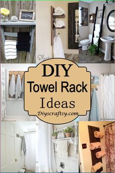 bathroom towel rack ideas that are easy to make and great for the homeowner