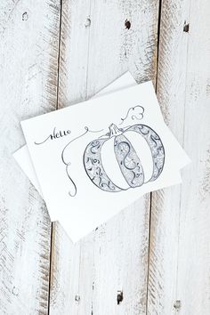 a greeting card with the letter d on it