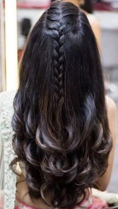 Easy Trendy Hairstyles, Hair Upstyles, Hairstyles For Medium Length Hair Easy, Long Dark Hair, Cute Hairstyles For Medium Hair, Front Hair Styles