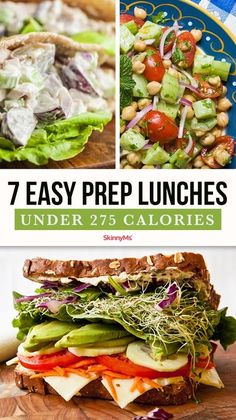 7 easy prep lunches under 75 calories