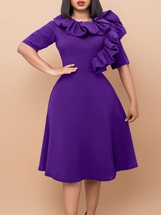 Ruffle short sleeved party dress plus size ate066. Click to shop now. Free stable shipping world-wide!