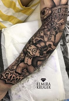 a person with a tattoo on their arm