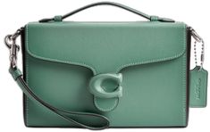 Green Rectangular Coach Bags, Coach Rectangular Briefcase For Daily Use, Modern Green Rectangular Case Bag, Modern Coach Satchel For Office, Retro Rectangular Coach Shoulder Bag, Coach Rectangular Office Shoulder Bag, Rectangular Coach Shoulder Bag For Office, Coach Office Briefcase, Modern Coach Rectangular Shoulder Bag