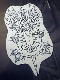 Traditional Tattoo Stencils, Small Wave Tattoo, Tattoo Outline Drawing, Back Of Shoulder Tattoo, Tattoo Stencil Outline, Line Art Tattoos, Tattoo Art Drawings