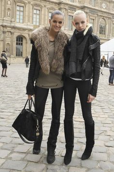 Mode Edgy, Model Off Duty, Model Outfit, Model Street Style, Fall Winter Wardrobe, Glam Rock