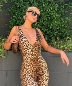 Leotard Outfit, Leopard Jumpsuit, Bodycon Bodysuit, Dress Jumpsuit, Rompers Womens Jumpsuit, Summer Streetwear, Sleeve Fashion, Printed Rompers, Short Jumpsuit