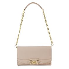 New! Women's Adult Crafted Sand Colored Tan Vegan Leather Small Shoulder Bag Dimensions: 10" W X 5.5" H X 1.5" D. Width Is Measured Across The Bottom Of The Bag Material: Vegan Leather Straps: Detachable, Chain Link Crossbody Strap With 23’’ Drop Color: Color Sand-Colored Tan Closure: Magnetic Snap Closure Crafted In Sand-Colored Vegan Leather, Is Distinguished By The Emblematic Topstitching And Gold Charm. This Unique Accessory May Be Worn With Or Without Its Chain Strap And Features A Classy L Feminine Beige Clutch Bag, Beige Feminine Clutch Bag, Chic Wallets With Chain Strap For Daily Use, Beige Shoulder Bag With Fold Over Clasp For Travel, Beige Travel Bag With Fold Over Clasp, Everyday Shoulder Bag Wallet With Gold-tone Hardware, Rectangular Beige Wallet On Chain, Beige Clutch With Magnetic Closure For Everyday Use, Chic Wallet On Chain With Gold-tone Hardware For Travel