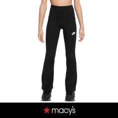 in stock Girls Sportswear, Flared Leggings, High Waisted Flares, Black Leggings, Pick Up, In Store, Buy Online, Black White, High Waisted