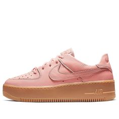 (WMNS) Nike Air Force 1 Sage Low 'Coral Gum' AR5409-600 (AF1/SNKR/Skate/Casual/Low Top/Women's) Casual Pink Nike Air Force 1 With Gum Sole, Pink Leather Nike Air Force 1 Sneakers, Pink Leather Low-top Nike Air Force 1, Pink Leather Nike Air Force 1 Casual Shoes, Casual Low-top Nike Air Force 1, Clear Sunglasses Frames, Air Force 1 Sage Low, Nike Air Force 1 Sage Low, Clear Sunglasses