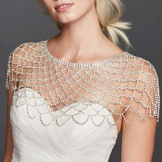 47925591769362|47925591802130 Wedding Gown Accessories, Bridal Coat, Shoulder Jewelry, Shoulder Necklace, White Feather, Evening Dresses For Weddings, Wedding Accessories Jewelry, Shoulder Chain, Rhinestone Bridal