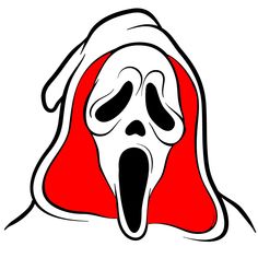 a screamy ghost with its mouth open and tongue out in front of the viewer