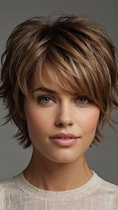 Layered Pixie, Modern Short Hairstyles, Haircuts Ideas, Short Hair Images, Short Shag Hairstyles, Fresh Fashion, Medium Short Hair