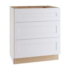 a white cabinet with two doors and drawers