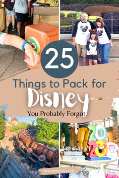 25 Things to Pack for Disney You Probably Forgot Disney Packing List Families, Disneyworld Packing List, What To Pack For Disneyland, Pack For Disneyland, Disneyland With Kids, Pack For Disney World, Packing List Kids