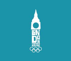 the london 2012 olympic logo is shown in white on a teal blue wallpaper