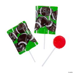 Gain some extra yardage with your game day fans by adding these football suckers to your game day celebrations. This fruit-flavored candy is a great way to ... Sports Theme Birthday, Candy Companies, Fruit Flavored, Fat Free, Sports Theme, Lollipop, Birthday Party Themes, Gift Bags, Game Day