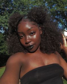 Pinterest: @ prettiiegorgeous ♥ Face Challenge, Dark Makeup, Queen Hair, Black Power