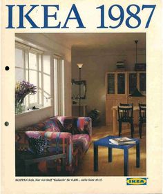 the cover of ikea's catalog for furniture and home decor, featuring a colorful couch