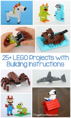 Lego Classic Ideas Step By Step, Little Lego Builds, Lego Build Instructions, Creative Lego Builds, Lego Instructions Step By Step Printable, Lego Animals Easy, Cool Lego Ideas To Build, Lego Easy Ideas, Small Lego Ideas