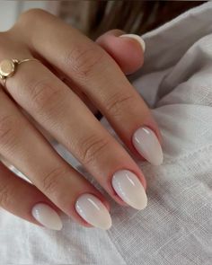 Milky Nails, Plain Nails, Basic Nails, Nails Polish, White Nail, Nails 2024, Homecoming Nails, 2024 Trends, Minimalist Nails