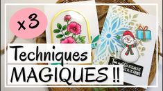 some cards are sitting in a basket with the words techniquees magiques on it