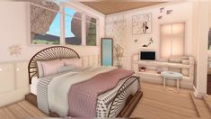 Lexi Peach Bloxburg, Teen Bloxburg Bedroom, Bloxburg Teen Room, Bloxburg Teen Room Ideas, Preppy House, Bloxburg Hacks, Bloxburg Houses