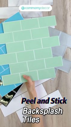 peel and stick backsplash tiles are easy to make with the help of your own hands