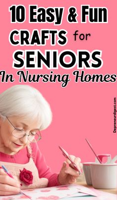 Easy Crafts For Seniors In America Fun Crafts For Seniors, Everyday Crafts, Sewing Painting, Nursing Homes, Adult Crafts