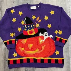 Spooky Sweater, Handknit Design, Pumpkin Spooky, Cool Makeup Looks, Dream Outfits, Funny Sweaters, Mary Engelbreit