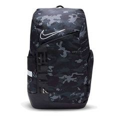 Nike Elite Pro Backpack 'Black Camo' DA7278-010 Nike Elite Backpack, Elite Backpack, Nike Elite, Streetwear Men, Swag Shoes, Black Camo, Streetwear Men Outfits, Black Backpack, Aesthetic Clothes