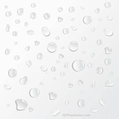 drops of water on a white background