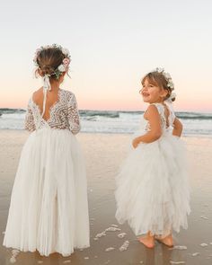 Flower Girl Dresses To Create A Magic Look ★ flower girl dresses tulle skirt lace top beach rustic arabellaandrose Flower Girl Dresses Destination Wedding, Flower Girl Dresses Beach, Country Flower Girl Dresses, Beach Wedding Flower Girl, Beach Flower Girl, Country Flower Girl, Beach Flower Girl Dresses, Beach Flower Girls, Country Flower Girls