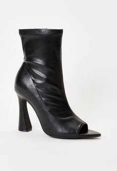 Material: Faux Leather Heel Height: 4.25" Shaft Height: 8.75" Closure: Functional Inside Zipper Imported. Spectra Vondergeist, 70s Inspired Fashion, Fashion Shoes Boots, Faux Leather Heels, Shoes Collection, 70s Inspired, Inspired Fashion, Dream Shoes, Shoe Dazzle