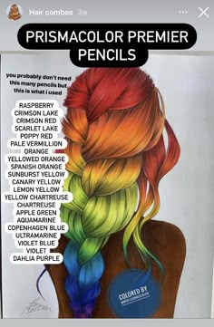 an image of a woman with colorful hair on her head and the words prismcolor primer