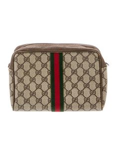 Gucci PortfolioNeutralsGG Supreme, Web Accent & Interlocking G LogoGold-Tone HardwareLeather TrimLeather Trim EmbellishmentLeather LiningZip Closure at Top Clutch Handbag, Print Patterns, Women Handbags, Portfolio, Trim, Gucci, Handbags, Pattern