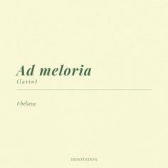 the words ad melofia written in green ink on a white paper with black writing