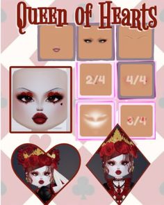 Hearts Makeup, Queen Of Hearts Makeup, Outfit Hacks, Roblox Clothing, Alice In Wonderland Dress, Wonderland Dress