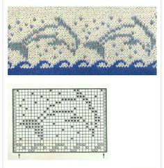 two pictures with different designs on them, one is blue and the other has white