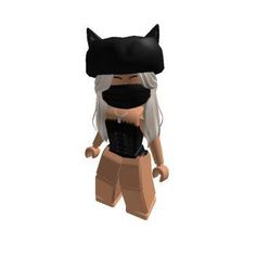 an image of a cartoon character wearing a black cat mask and shorts with his eyes closed